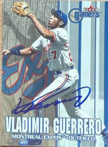 Vladimir Guerrero Autographed 2000 Fleer Gamers #54