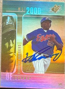 Vladimir Guerrero Autographed 2000 SPx #35 