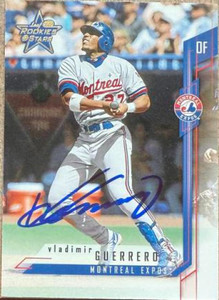 Vladimir Guerrero Autographed 2001 Leaf Rookies & Stars #27 