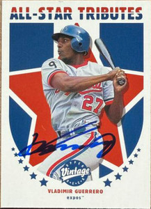 Vladimir Guerrero Autographed 2001 Upper Deck Vintage - All-Star Tributes #AS5