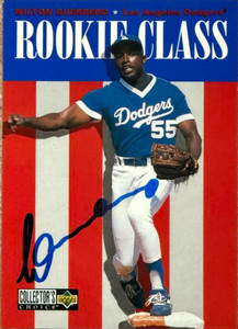 Wilton Guerrero Autographed 1996 Collector's Choice #443 RCL, RC Wilton Guerrero Autographed 1996 Collector's Choice #443 RCL, RC