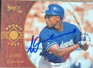 Wilton Guerrero Autographed 1996 Score Select #182 SR, RC