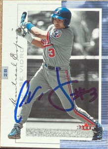 Jose Vidro Autographed 2001 Fleer Genuine #44 