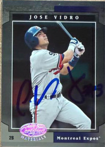 Jose Vidro Autographed 2001 Leaf Certified Materials #78