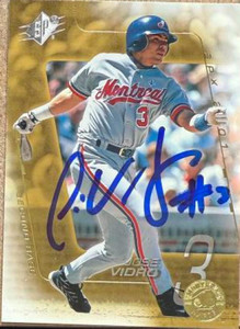 Jose Vidro Autographed 2001 SPx #65 
