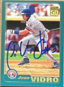 Jose Vidro Autographed 2001 Topps #254 
