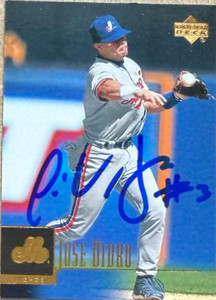 Jose Vidro Autographed 2001 Upper Deck #403 