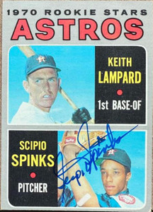 Scipio Spinks Autographed 1970 Topps #492 Scipio Spinks Autographed 1970 Topps #492