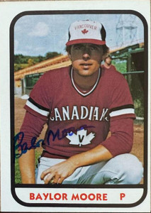 Balor Moore Autographed 1981 TCMA Vancouver Canadians #10 UER