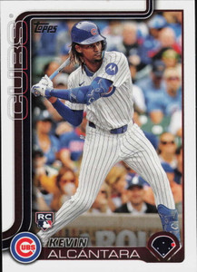 2025 Topps #578 Kevin Alcantara NM-MT  RC Rookie Chicago Cubs 
