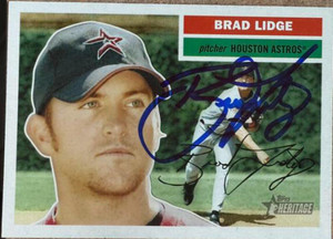 Brad Lidge Autographed 2005 ToppsHeritage #395 SP
