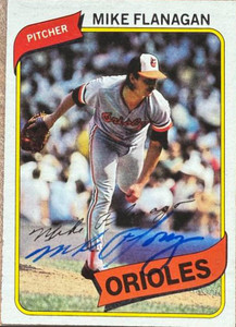 Mike Flanagan Autographed 1980 Topps #640