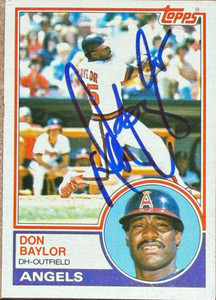 Don Baylor Autographed 1983 Topps #105