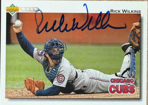 Rick Wilkins Autographed 1992 Upper Deck #373
