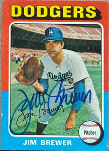 Jim Brewer Autographed 1975 Topps #163