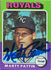 Marty Pattin Autographed 1975 Topps #413