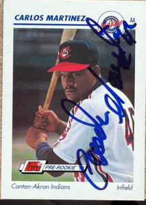 Carlos Martinez Autographed 1991 Line Drive AA #89 