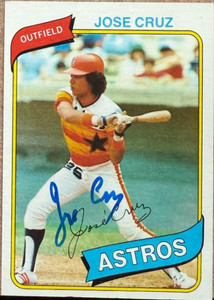 Jose Cruz Autographed 1980 Topps #722