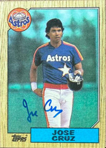 Jose Cruz Autographed 1987 Topps #670 