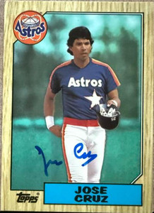 Jose Cruz Autographed 1987 Topps TIFFANY #670 