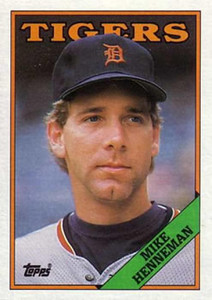 1988 Topps #582 Mike Henneman NM-MT RC Rookie Detroit Tigers 