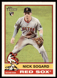 2025 Topps Heritage #133 Nick Sogard NM-MT  RC Rookie Boston Red Sox 