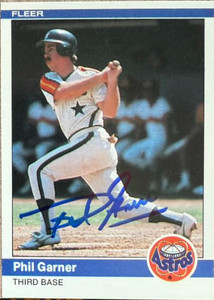 Phil Garner Autographed 1984 Fleer #226