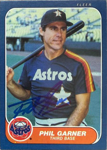 Phil Garner Autographed 1986 Fleer #301