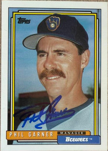 Phil Garner Autographed 1992 Topps #291 MGR
