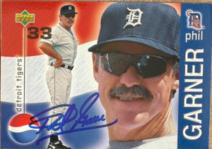 Phil Garner Autographed 2000 Upper Deck Pepsi Detroit Tigers #9 MGR