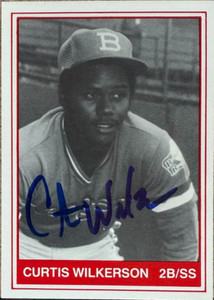 Curtis Wilkerson Autographed 1982 TCMA Burlington Rangers #13  