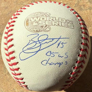 Bobby Jenks Autographed Inscribed 2005 World Series Baseball Bobby Jenks Autographed Inscribed 2005 World Series Baseball