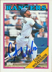 Curtis Wilkerson Autographed 1988 Topps TIFFANY #53