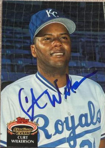 Curtis Wilkerson Autographed 1992 Stadium Club #849 