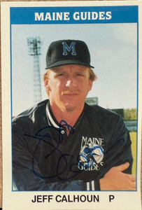 Jeff Calhoun Autographed 1987 TCMA Maine Guides #2 