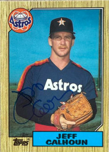 Jeff Calhoun Autographed 1987 Topps TIFFANY #282