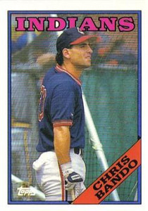 1988 Topps #604 Chris Bando NM-MT Cleveland Indians 