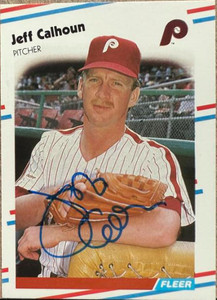 Jeff Calhoun Autographed 1988 Fleer #299