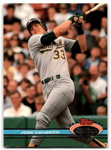 1991 Stadium Club #155 Jose Canseco VG Oakland Athletics 