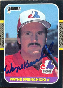 Wayne Krenchicki Autographed 1987 Donruss #406