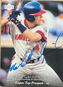 Mark Grudzielanek Autographed 1995 Upper Deck Minor League #131  