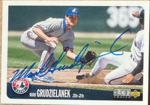 Mark Grudzielanek Autographed 1996 Collector's Choice #213