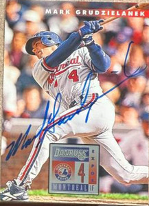 Mark Grudzielanek Autographed 1996 Donruss #13