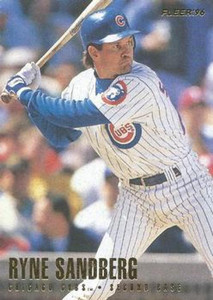 SOLD 96129 1996 Fleer #328 Ryne Sandberg NM-MT  Chicago Cubs 