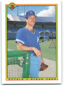 1990 Bowman #366 Steve Farr VG Kansas City Royals 