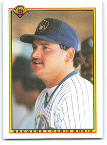 1990 Bowman #389 Chris Bosio VG Milwaukee Brewers 