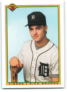 1990 Bowman #351 Rico Brogna VG Detroit Tigers 