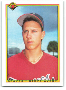 1990 Bowman #9 Steve Avery VG Atlanta Braves 