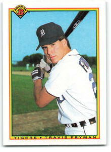 1990 Bowman #360 Travis Fryman VG RC Rookie Detroit Tigers 