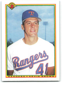 1990 Bowman #488 Kevin Brown VG Texas Rangers 